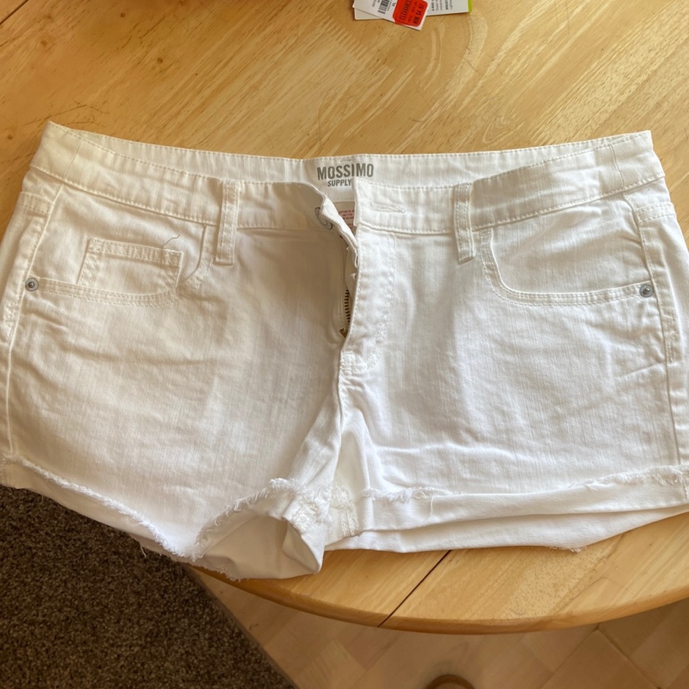 Mossimo white jeans shorts